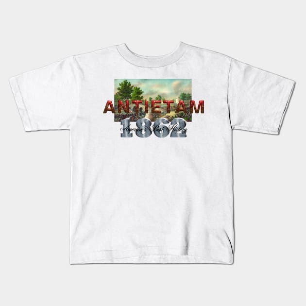 Antietam Kids T-Shirt by teepossible